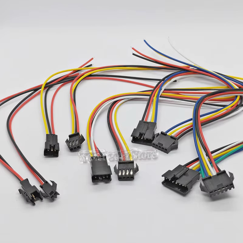 YuXi Docking Stecker Set mit 2-6 Pins, männlich und weiblich, 2,54 mm Abstand, Länge: 20 cm - Bild 2