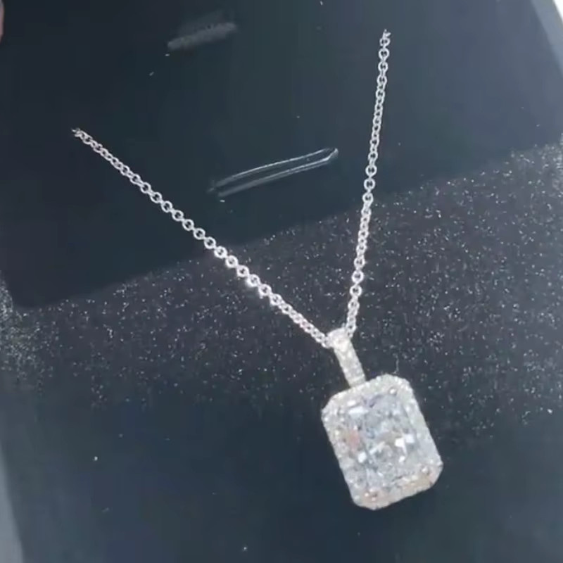 Huitan Halskette mit Anhänger, Silber, Zirkonia, Damen - Bild 3