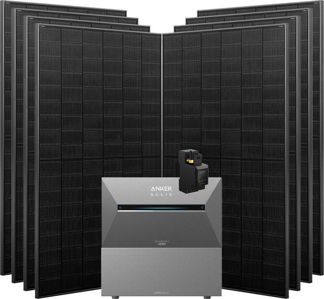 Anker SOLIX Solarbank 3 Pro 3.640 W Balkonkraftwerk mit Smart Meter, IP65, Schwarz/Grau, inklusive 1x BP2700 - Bild 1