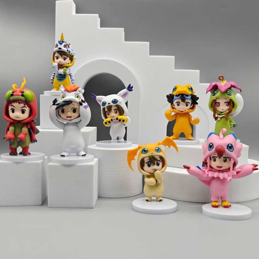 Bandai Digimon Adventure Figuren, 8-teiliges Set, Anime-Modelle - Bild 2