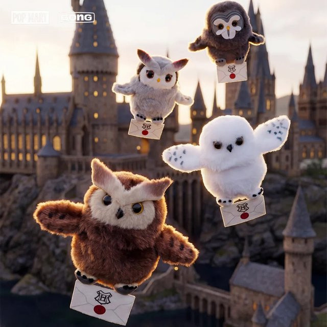 POP MART Harry Potter Hedwig Blind Box, Eulen-Plüschpuppe, Rucksack-Anhänger - Bild 1