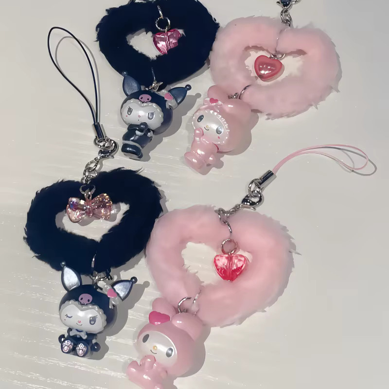 Sanrio Anhänger My Melody, Kuromi, Plüsch / Textil, Bunt - Bild 5