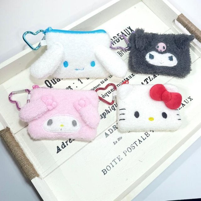 Sanrio Kuromi Hello Kitty Cinnamoroll Plüschtiere Münzbörse, Geldbeutel, Kosmetiktasche - Bild 1