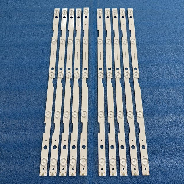 10er Set LED Hintergrundbeleuchtung Streifen für Blaupunkt 55/405V-GB-11B4-UEGBQUX-EU LSC550FN11 LTA550FJ03 in Weiß - Bild 1