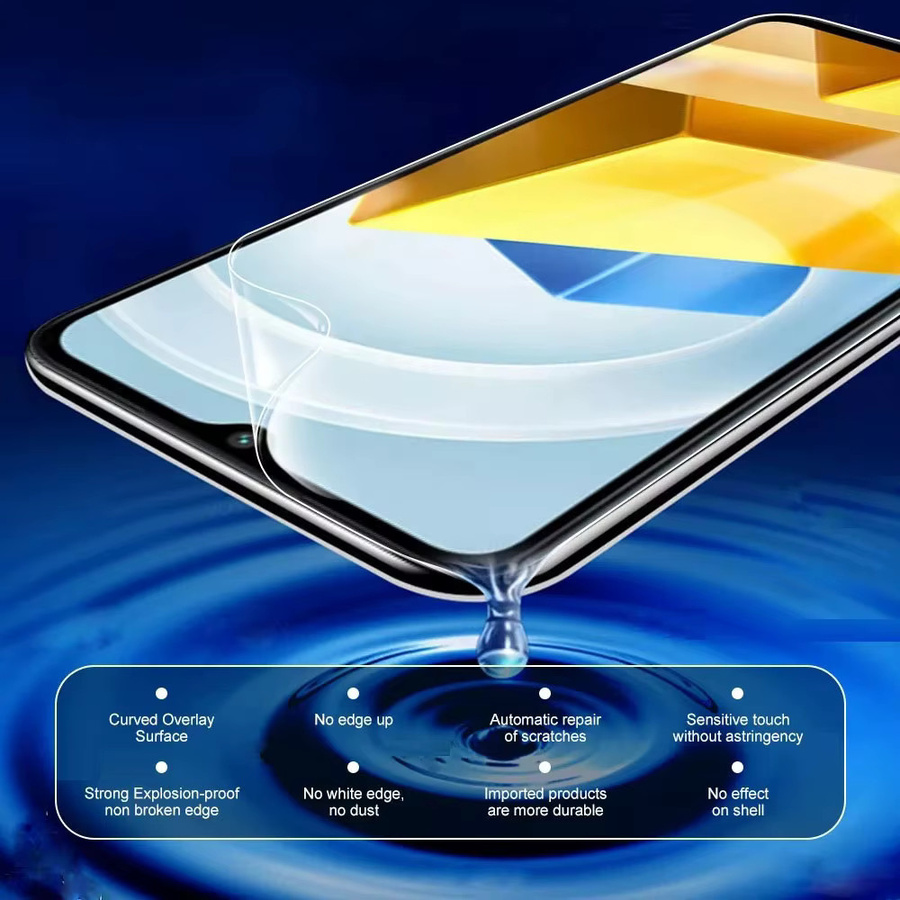 3er-Pack Hydrogel Schutzfolien für Motorola E7 Power Plus, E6i, E13, E15, E32, E22s, E30, E22i, E40 und E6s (2020) in Transparent - Bild 4