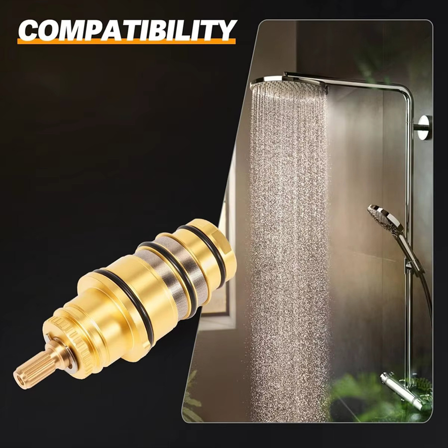Hansgrohe Messing-Thermostatkartuschenventil 98282000 für T30 Thermostat-Duscharmaturen - Bild 5
