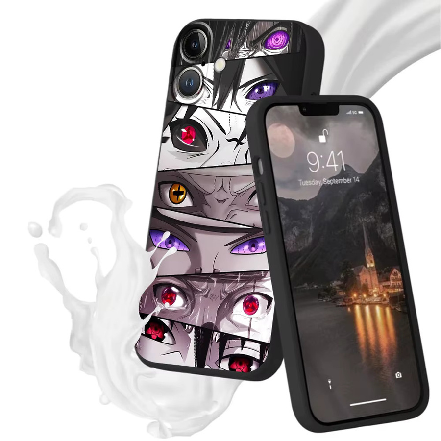 Weiche Handyhülle Naruto in Schwarz für iPhone Modelle - Bild 5