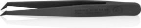 Knipex ESD Kunststoffpinzette schwarz, gebogen 45° und fein, Länge: 110 mm - Bild 2