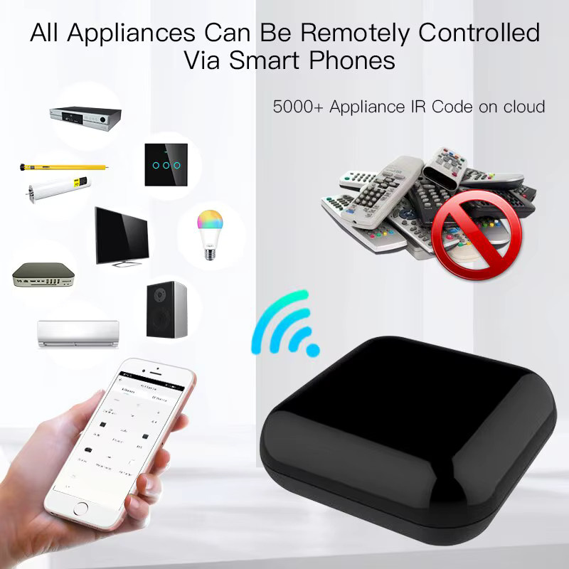 MOES Tuya WiFi IR RF Universelle Fernbedienung für Klimaanlage und TV in Schwarz, kompatibel mit Alexa und Google Home - Bild 3