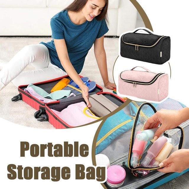 Dyson Airwrap Reise-Organizer und Haartrockner-Aufbewahrungstasche, schwarz, staubdichte Schutztasche und tragbares Etui - Bild 1