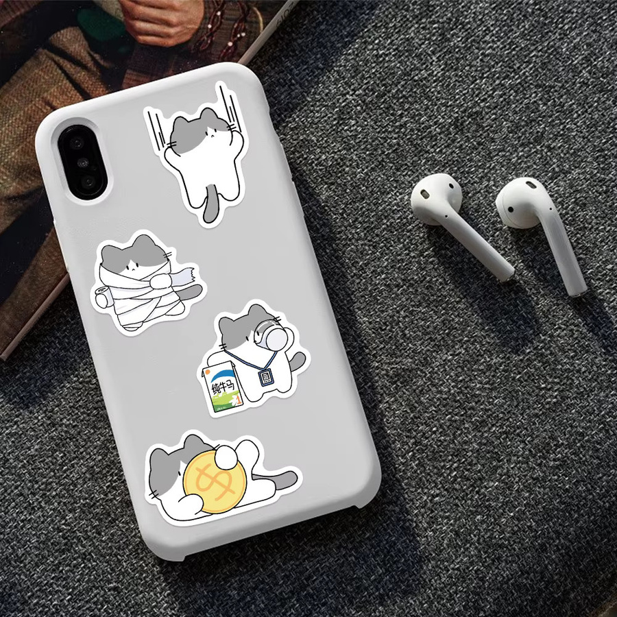XiaoJiuMiao Katzen-Aufkleber, 30-teiliges Set, multicolor - Bild 2