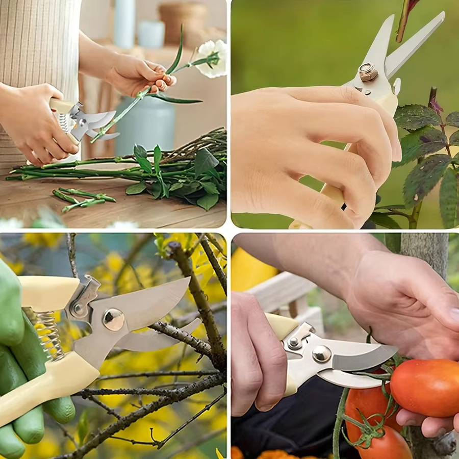 Damaly Gartenschere-Set mit scharfen Klingen zum Schneiden von Blumen, Pflanzen, Bonsai und Obst - Bild 3