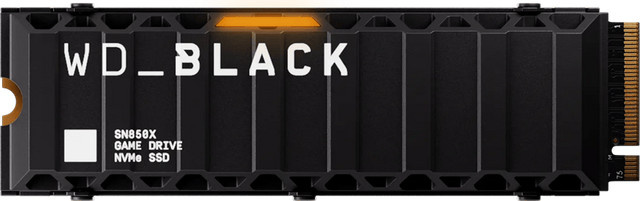 Western Digital WD_BLACK SN850X NVMe SSD mit Kühlkörper, 8TB, M.2 2280, PCIe 4,0 x4, Schwarz - Bild 1