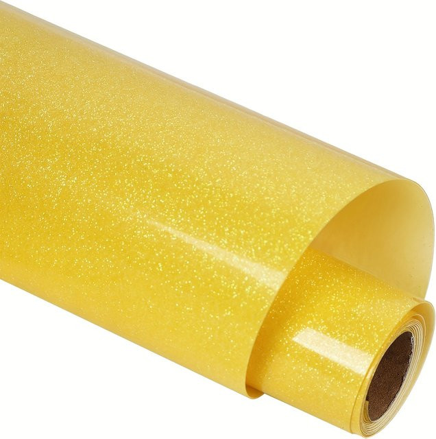 Guangyintong Glitzer HTV Bügelvinyl im Dunkeln leuchtend für T-Shirts, Breite: 30,48 cm, Länge: 304,8 cm - Bild 1