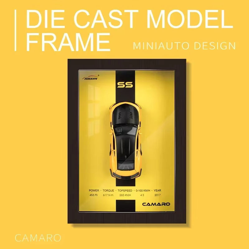 MAKEDA 3D Sportwagen Modell aus Legierung Metall als Hängebild im Maßstab 1:32, Multicolor - Bild 3