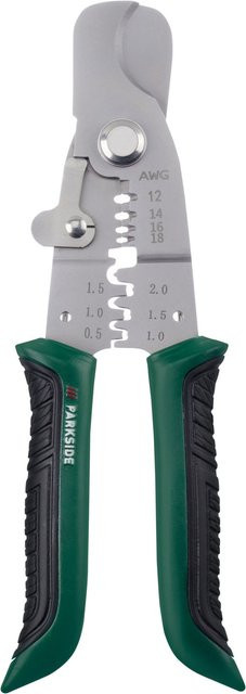Parkside Multi-Abisolierzange und Kabelschere Set aus Edelstahl in Multicolor, Länge: 180 mm und 205 mm - Bild 1