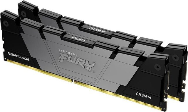 Kingston FURY Renegade DDR4 RAM Kit 32GB (2 x 16GB) DIMM 288-PIN 3600 MHz CL16 non-ECC Schwarz KF436C16RB12K2/32 - Bild 1