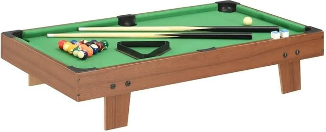 vidaXL Mini-Billardtisch 3-Fuß Braun und Grün - Bild 1