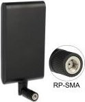DeLOCK WLAN Antenne RP-SMA Dual-Band WiFi 5 Schwarz - Bild 1