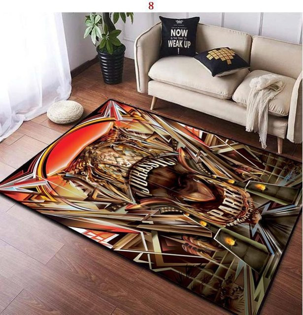 Karpetti Jurassic Park Teppich mit Dinosaurier-Motiv, waschbar, B/L: 120 x 160 cm, Mehrfarbig - Bild 1