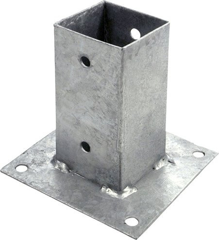 Connex Pfostenträger aus verzinktem Stahl in Silber/Grau, Breite: 30,0 cm, Länge: 30,0 cm - Bild 1