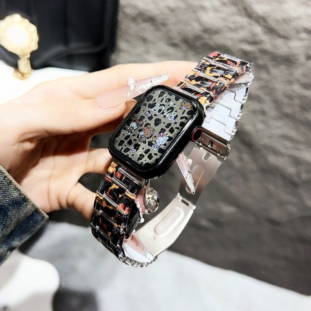 TINUORA Uhrenarmband Leopardenmuster, Bunt, Damen - Bild 1