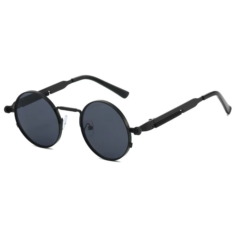 DIXSG Sonnenbrille, Steampunk, rund, Vollrand, Metall, Unisex - Bild 3