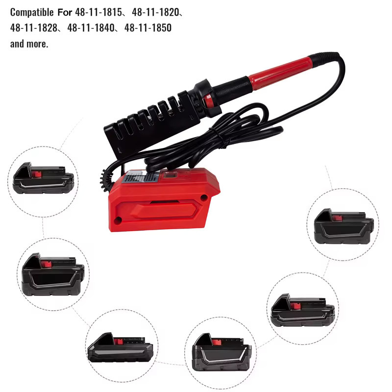Milwaukee Elektrischer Lötkolben 60W für 18V Akku mit einstellbarer Temperatur 300-500 ℃ - Bild 2