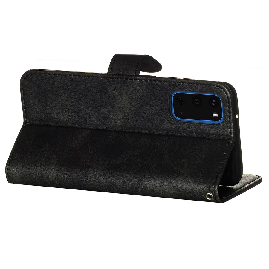 Magnetische Leder-Brieftaschenhülle für Samsung Galaxy S25 S24 S23 S22 S21 S20 Ultra Plus FE im Reißverschluss-Stil als Premium-Gehäuse in Pink oder Black - Bild 3