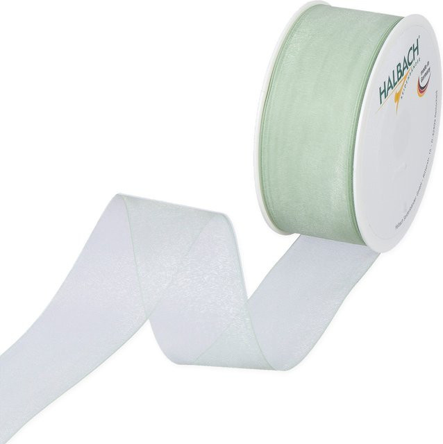 Halbach Organzaband Mint Breite: 4 cm, Länge: 5 m - Bild 1