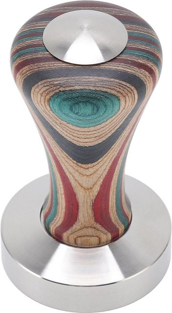 OutsideWorld Kaffee Tamper Flat Tamper aus Holz und Edelstahl in Grau - Bild 1