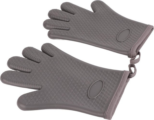 Hitzebeständige Silikon Grillhandschuhe von KONNWEI in Herzform zum Schutz beim Kochen und Backen - Bild 1