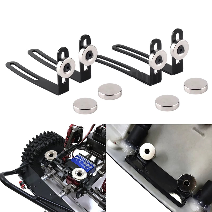 Axial Magnetische Shell-Montage-L-Halterung, Metall, 4-teiliges Set - Bild 4