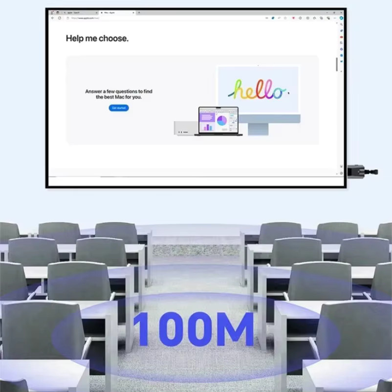 VIKEFON Kabelloser HDMI Video-Display-Extender Full HD Sender und Empfänger, Schwarz, 100m Reichweite - Bild 2