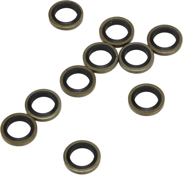 Neoglint 20 Stück Banjo-Schraube Kraftstoffdichtscheiben aus Gummi für Dieselkraftstoffsysteme, 10 mm, Schwarz - Bild 1