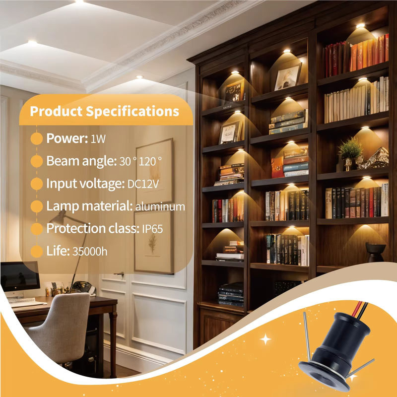 KPSUN Outdoor LED Deckenstrahler IP65 mit Transformator, 1W Mini LED Downlight für Party und Bühne, 12V - Bild 5