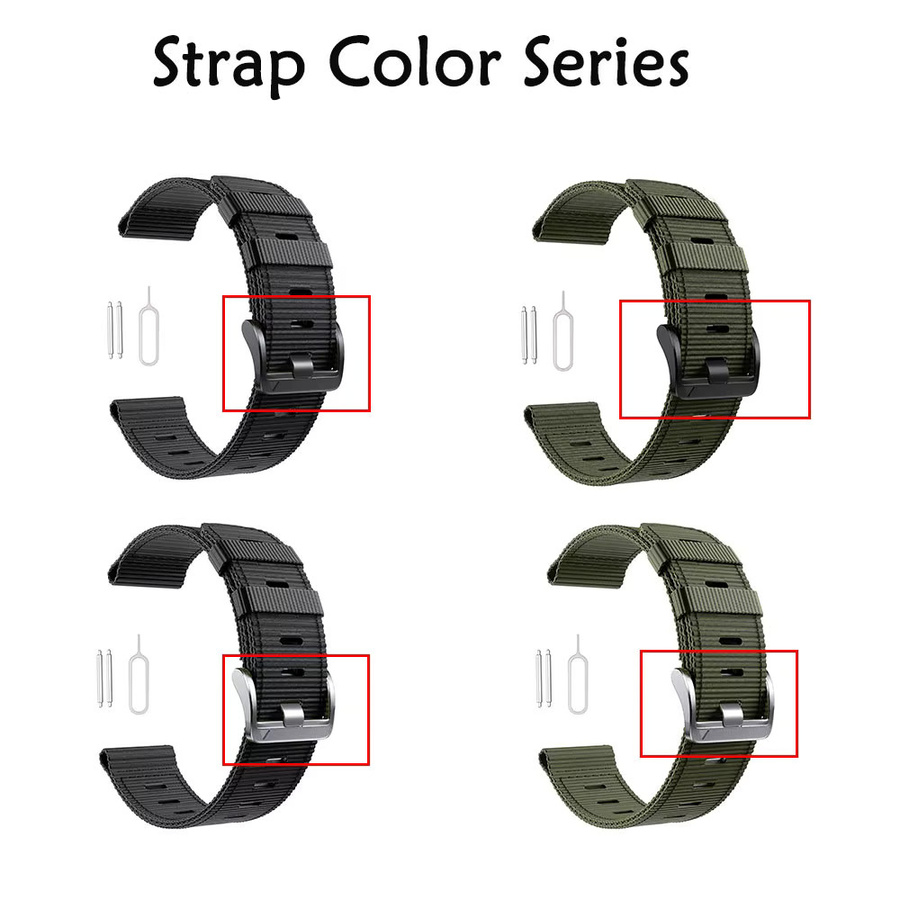 Garmin Uhrenarmband Nylon, 22 mm, Schwarz, Unisex - Bild 2
