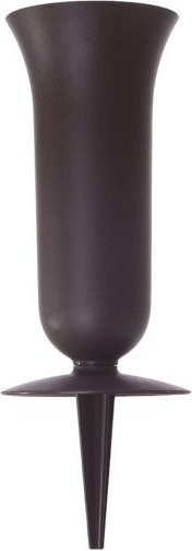 Amusedly Friedhofsvase in Schwarz als Grabschmuck und Konusvase für Blumengestecke aus Kunststoff und Metall - Bild 1