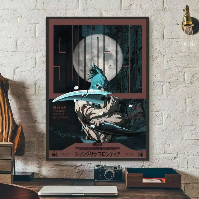Dopudu Art Museum Anime Shangri la Frontier Poster aus Segeltuch, Mehrfarbig, Breite: 30 cm, Höhe: 40 cm - Bild 1