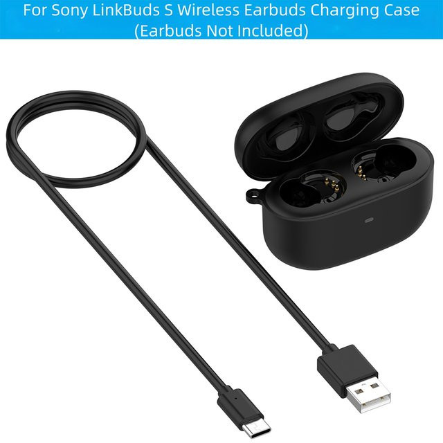 Sony LinkBuds S Ladehülle in Schwarz mit kompaktem Design und magnetischer Schnittstelle - Bild 1