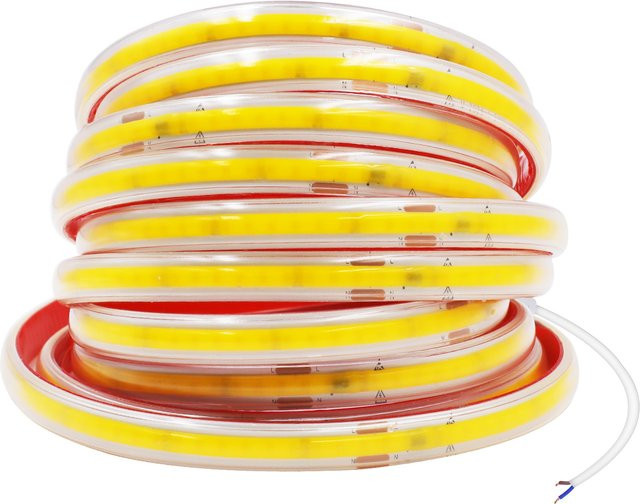 HEGEHE COB LED Streifen IP65 wasserdicht, 230V AC, 120 LEDs/m, CCT Warmweiß/Kaltweiß, selbstklebend und schneidbar, Breite: 10 cm - Bild 1