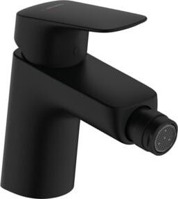 Hansgrohe Einhebel-Bidetarmatur Logis Comf. in Mattschwarz mit Pop-up-Abfluss - Bild 1