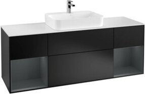 V&B Waschtischunterschrank Finion in Blau lackiert, B/T: 160 x 50,1 cm - Bild 1