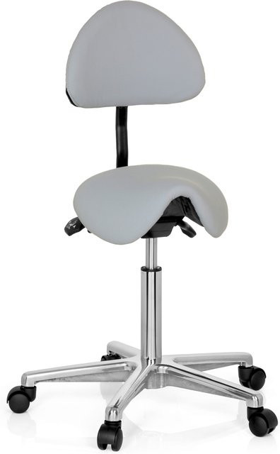 hjh OFFICE Sattelhocker TOP WORK 20 aus Kunstleder ohne Armlehnen - Bild 1