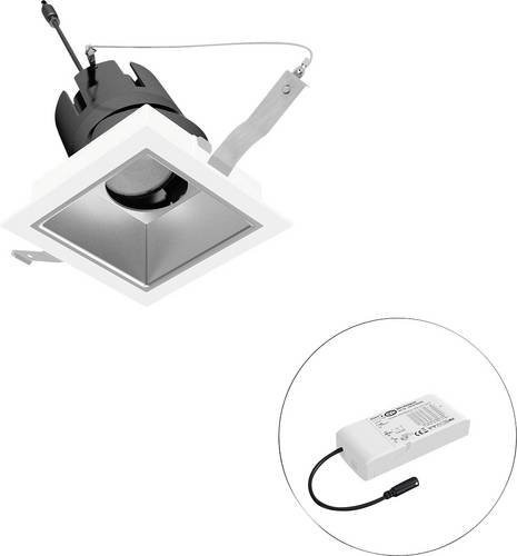 EVN LED-Deckenstrahler F04R14SM0627L38D in Weiß, quadratisch, dimmbar und verstellbar - Bild 1