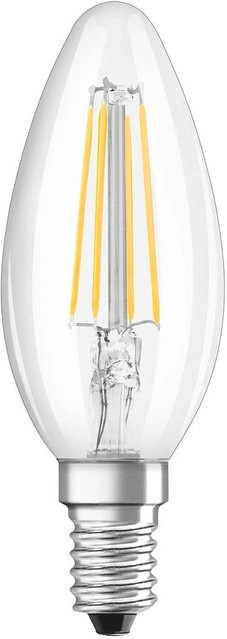 Osram LED-Leuchtmittel E14 Kerzenform im 2er Set, Transparent, Warmweiß, H x Ø: 10 x 3,5 cm - Bild 1