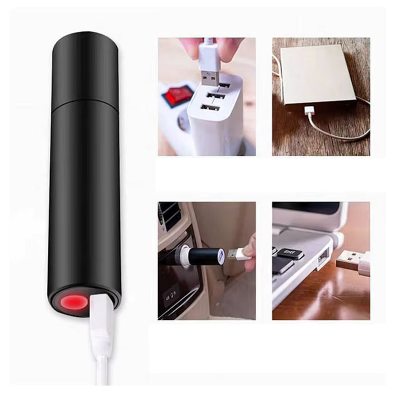 ESMARTER Mini Teleskop Zoom Taschenlampe in Schwarz mit 3 Lichtmodi, USB wiederaufladbar und wasserdicht für Outdoor-Einsätze - Bild 3