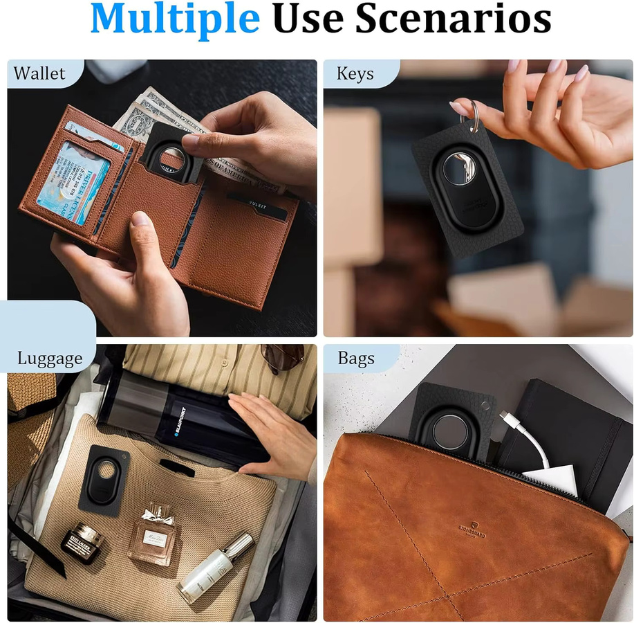 Samsung Kartenhalter für Galaxy SmartTag2 aus weichem TPU als schlanke Schutzhülle für Brieftaschen, Handtaschen und Rucksäcke in Schwarz oder Weiß - Bild 5