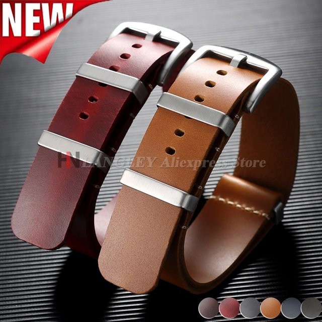 Langley Uhrenarmband Leder, Herren - Bild 1