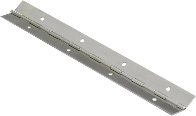 Hettich Klavierband aus Stahl, vernickelt, Farbe: Silber, Länge: 1200 mm, Breite: 32 mm - Bild 1
